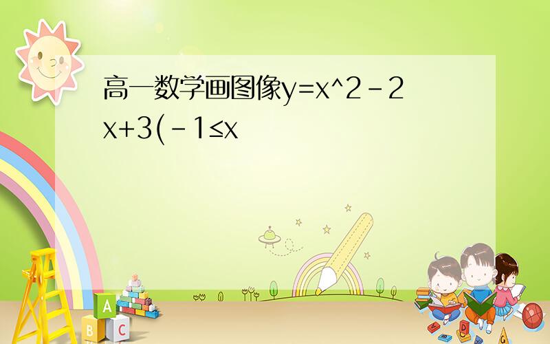 高一数学画图像y=x^2-2x+3(-1≤x