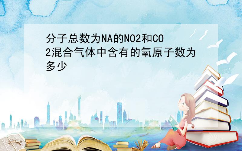 分子总数为NA的NO2和CO2混合气体中含有的氧原子数为多少