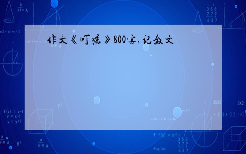 作文《叮嘱》800字,记叙文