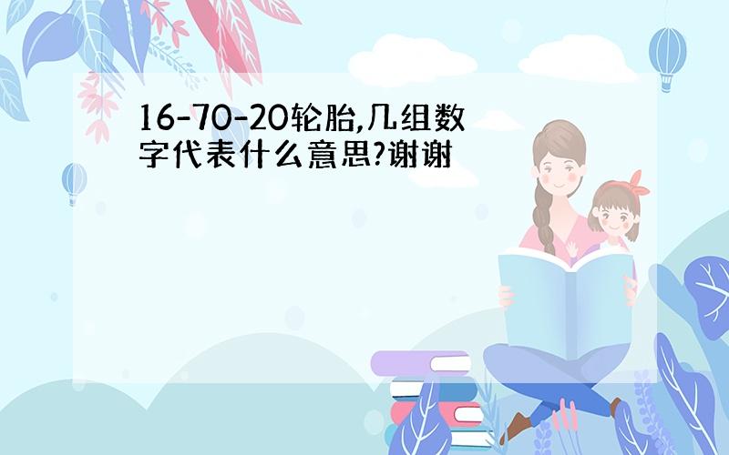 16-70-20轮胎,几组数字代表什么意思?谢谢