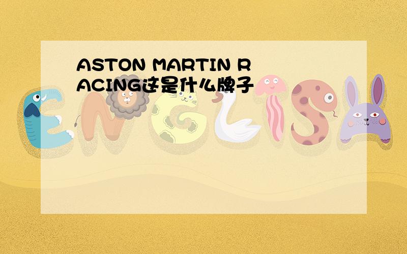 ASTON MARTIN RACING这是什么牌子