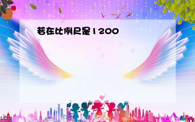 若在比例尺是1200