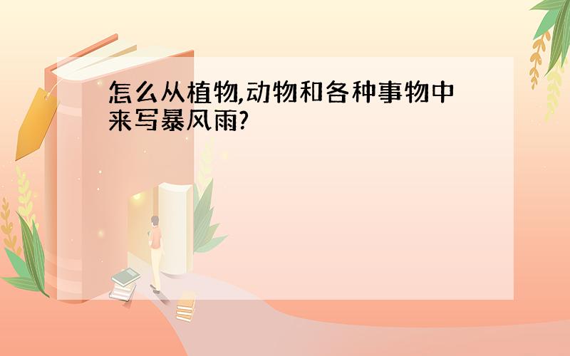 怎么从植物,动物和各种事物中来写暴风雨?