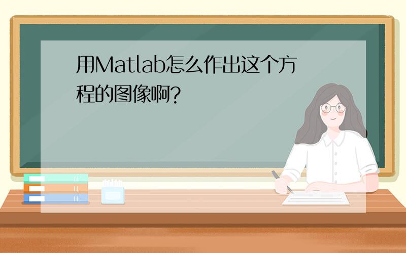 用Matlab怎么作出这个方程的图像啊?