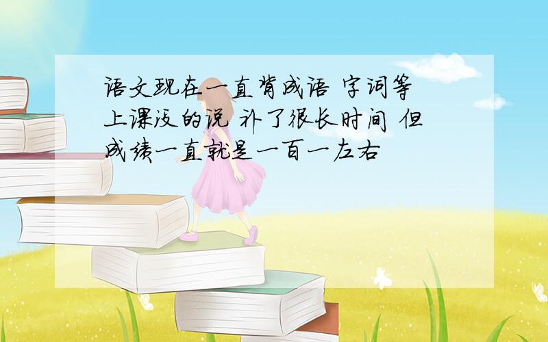 语文现在一直背成语 字词等 上课没的说 补了很长时间 但成绩一直就是一百一左右