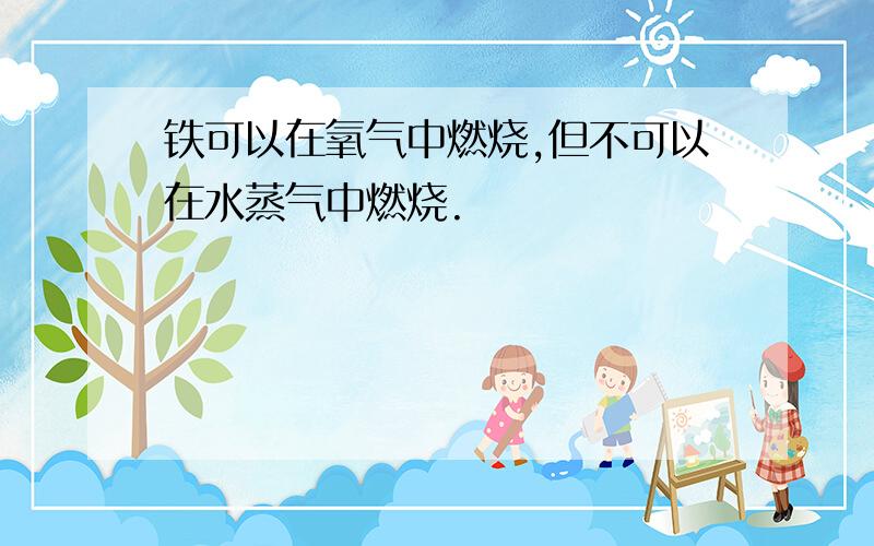 铁可以在氧气中燃烧,但不可以在水蒸气中燃烧.