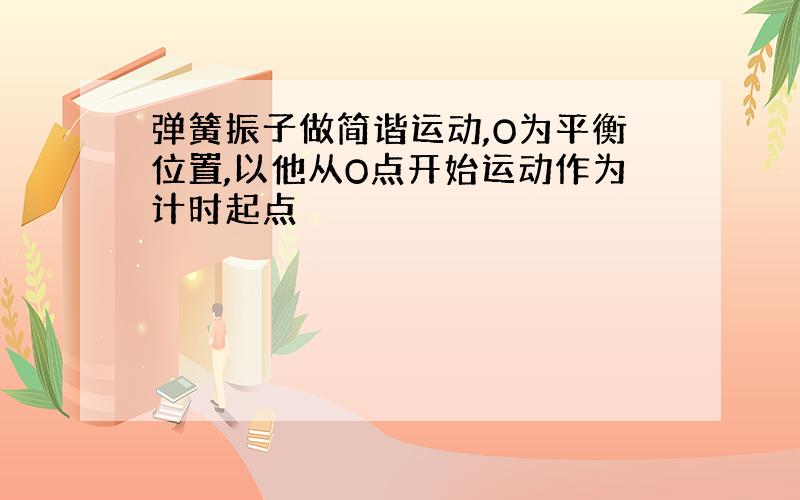 弹簧振子做简谐运动,O为平衡位置,以他从O点开始运动作为计时起点