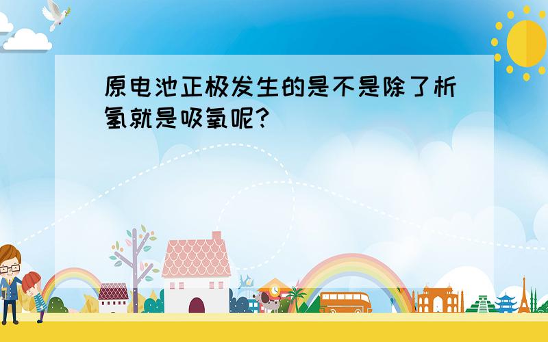 原电池正极发生的是不是除了析氢就是吸氧呢?