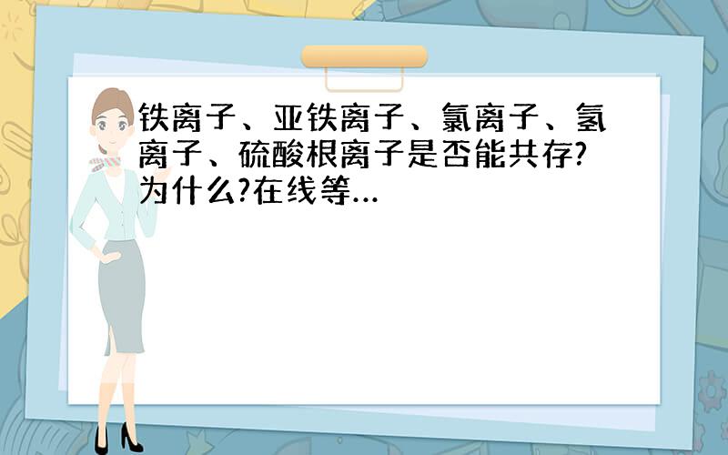 铁离子、亚铁离子、氯离子、氢离子、硫酸根离子是否能共存?为什么?在线等…