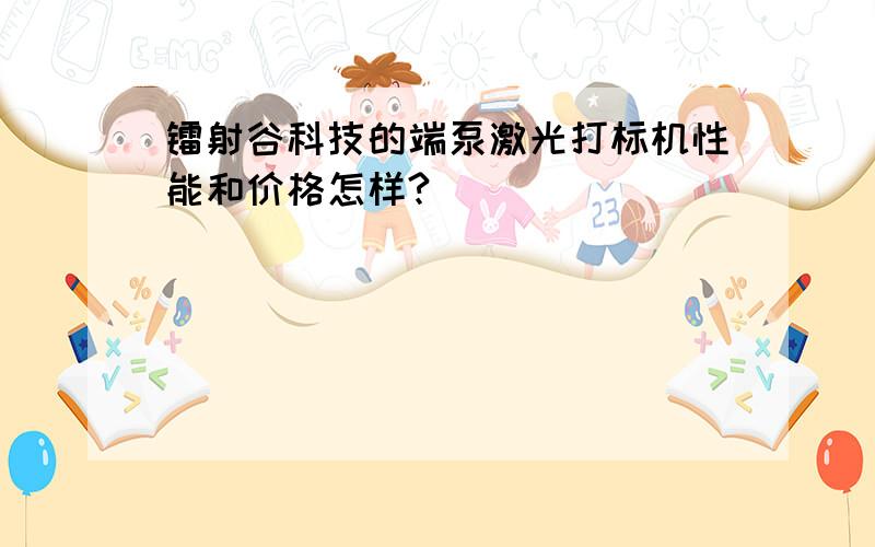 镭射谷科技的端泵激光打标机性能和价格怎样?