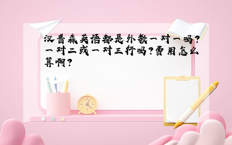 汉普森英语都是外教一对一吗?一对二或一对三行吗?费用怎么算啊?