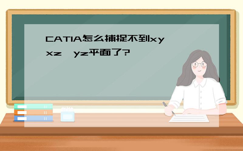 CATIA怎么捕捉不到xy,xz,yz平面了?