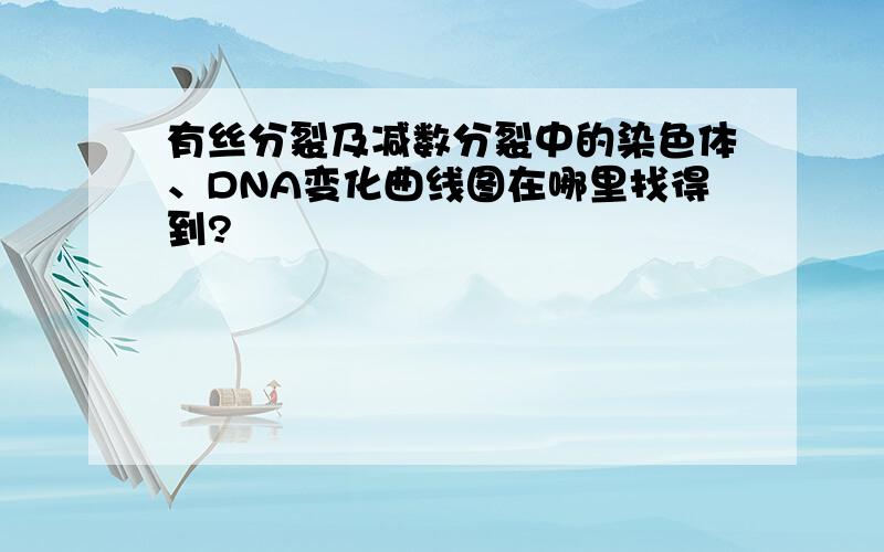 有丝分裂及减数分裂中的染色体、DNA变化曲线图在哪里找得到?