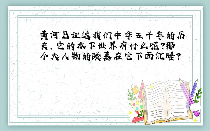 黄河见证这我们中华五千年的历史,它的水下世界有什么呢?那个大人物的陵墓在它下面沉睡?